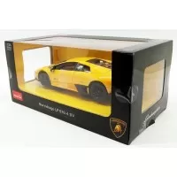 Masinuta metalica Lamborghini Murcielago LP670-4 galben scara 1:24