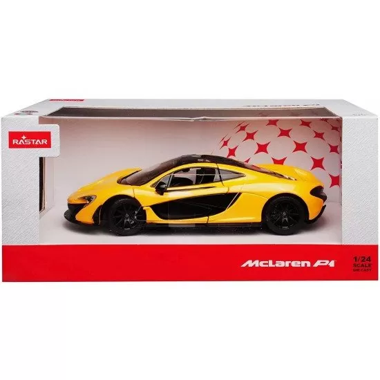 Masinuta metalica McLaren P1 galben scara 1:24