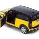 Masinuta metalica Mini Cooper Clubman galben scara 1:24