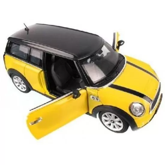 Masinuta metalica Mini Cooper Clubman galben scara 1:24