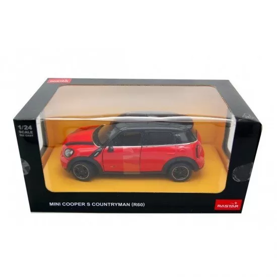Masinuta metalica Mini Cooper rosu scara 1:24 Masinuta metalica Mini Cooper rosu scara 1:24