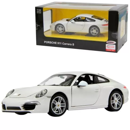 Masinuta metalica Porsche 911 alb scara 1:24 Masinuta metalica Porsche 911 alb scara 1:24