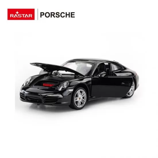 Masinuta metalica Porsche 911 negru scara 1:24