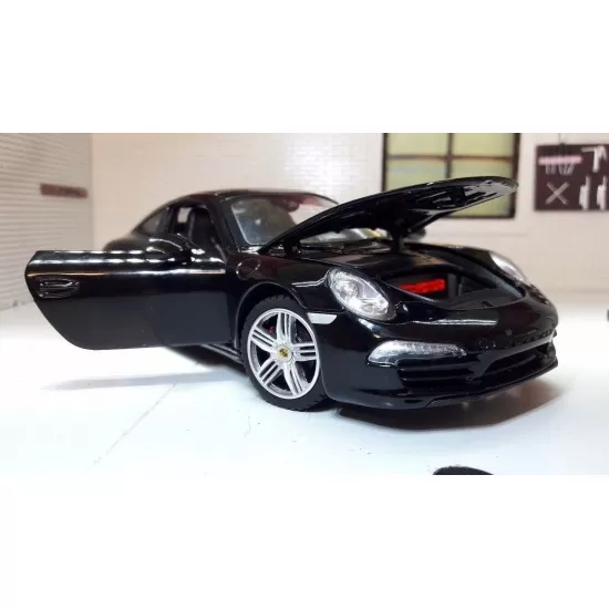Masinuta metalica Porsche 911 negru scara 1:24