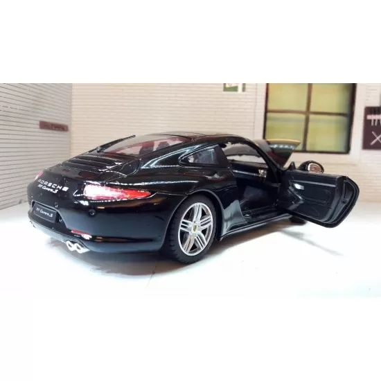 Masinuta metalica Porsche 911 negru scara 1:24