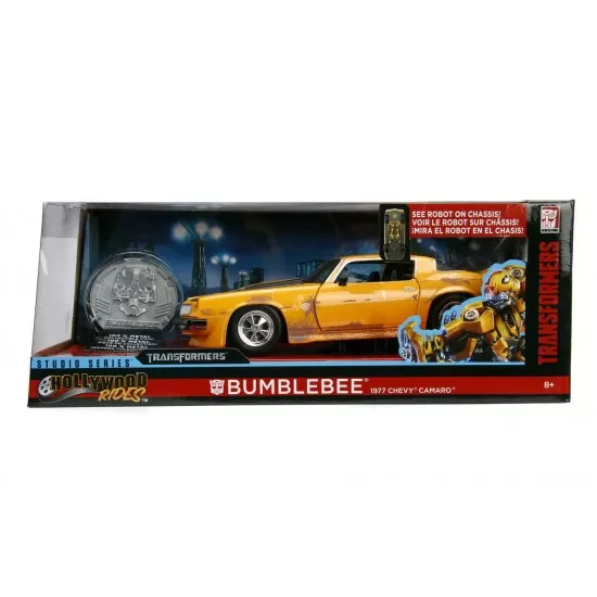 Masinuta metalica Transformers 1977 Chevy Camaro scara 1:24 Masinuta metalica Transformers 1977 Chevy Camaro scara 1:24