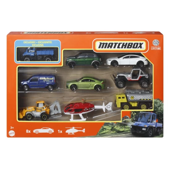 Set 9 masinute Matchbox Mercedes Benz Unimog U300 Set 9 masinute Matchbox Mercedes Benz Unimog U300