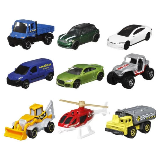 Set 9 masinute Matchbox Mercedes Benz Unimog U300 Set 9 masinute Matchbox Mercedes Benz Unimog U300