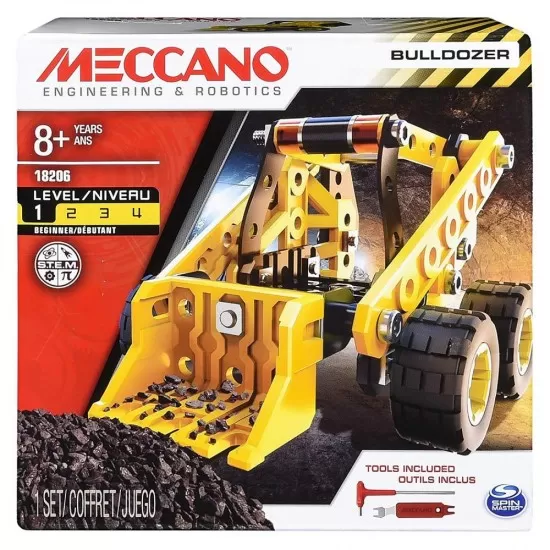 Set constructie Meccano Buldozer Set constructie Meccano Buldozer