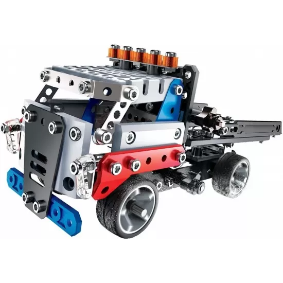 Set metalic de constructie Meccano - Camion pentru curse 285 piese Set metalic de constructie Meccano - Camion pentru curse 285 piese