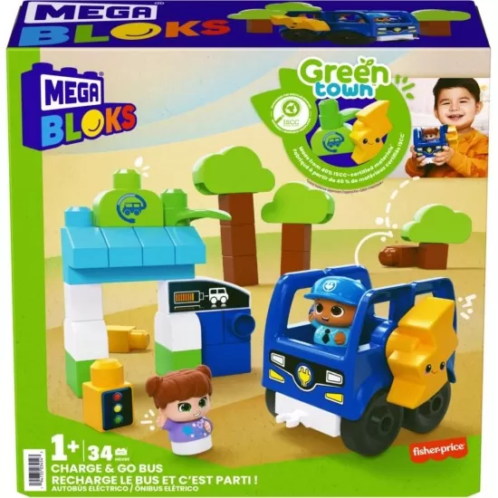 Set constructie Mega Bloks 34 piese Set constructie Mega Bloks 34 piese