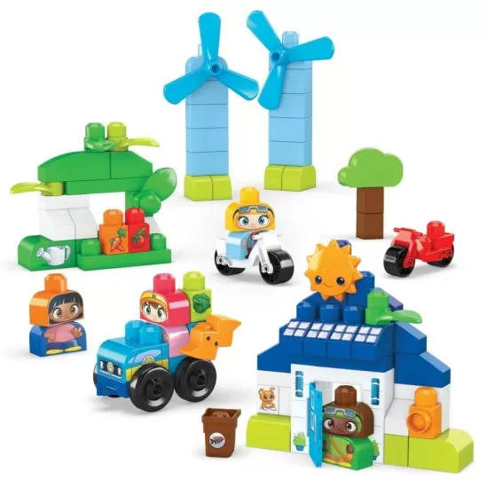 Set constructie Mega Bloks 92 piese Set constructie Mega Bloks 92 piese