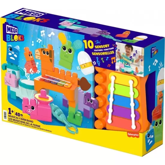 Set de constructie Mega Bloks 40 piese Set de constructie Mega Bloks 40 piese