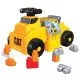 Vehicul ride-on cu cuburi de construit Mega Bloks CAT 10 piese Vehicul ride-on cu cuburi de construit Mega Bloks CAT 10 piese
