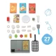Set de joaca din lemn gratar cu schimbarea culorii Melissa and Doug 27 piese