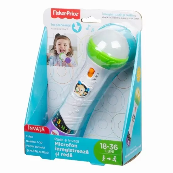 Microfon Canta si inregistreaza in limba romana Fisher Price Microfon Canta si inregistreaza in limba romana Fisher Price