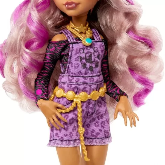 Papusa Monster High Clawdeen Wolf cu animalut si accesorii Papusa Monster High Clawdeen Wolf cu animalut si accesorii
