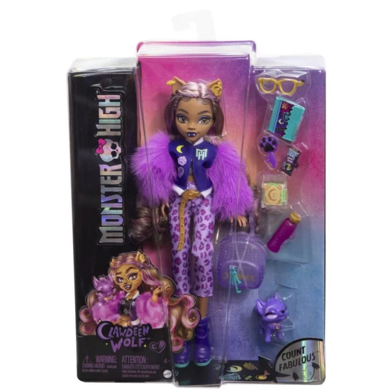Papusa Monster High Clawdeen Wolf si catelul Crescent Papusa Monster High Clawdeen Wolf si catelul Crescent