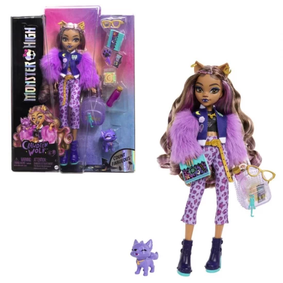 Papusa Monster High Clawdeen Wolf si catelul Crescent Papusa Monster High Clawdeen Wolf si catelul Crescent