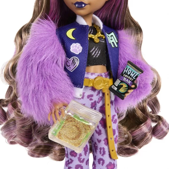 Papusa Monster High Clawdeen Wolf si catelul Crescent Papusa Monster High Clawdeen Wolf si catelul Crescent