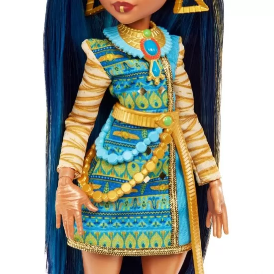 Papusa Monster High Cleo Denile cu animalut si accesorii Papusa Monster High Cleo Denile cu animalut si accesorii