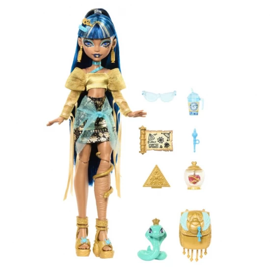 Papusa Cleo Denile si Cobra Hissette Monster High Papusa Cleo Denile si Cobra Hissette Monster High