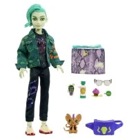 Papusa Deuce Gordon Monster High cu animalut si accesorii