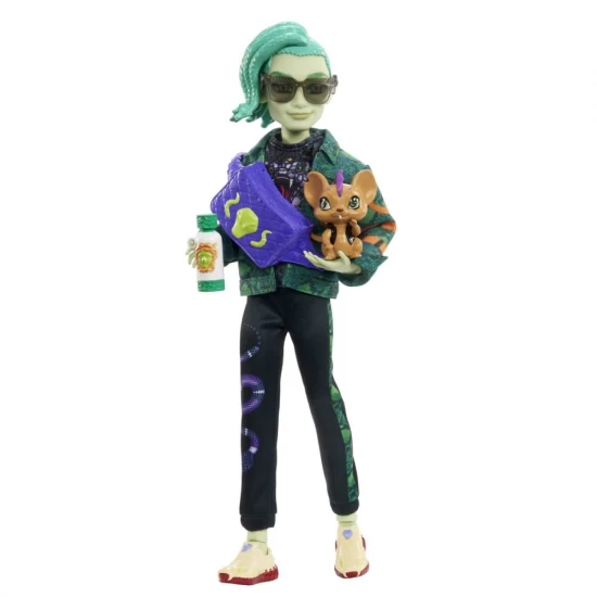 Papusa Deuce Gordon Monster High cu animalut si accesorii