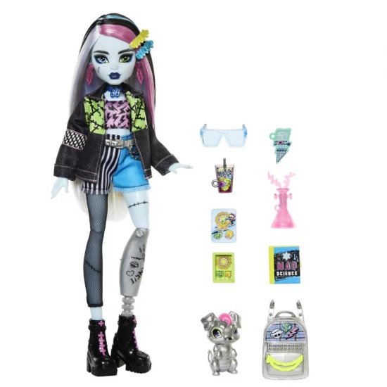 Papusa Monster High Frankie Stein si animalut Watzie Papusa Monster High Frankie Stein si animalut Watzie