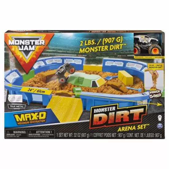 Set de joaca Monster Jam Arena 61 cm cu accesorii si masinuta exclusiva Set de joaca Monster Jam Arena 61 cm cu accesorii si masinuta exclusiva