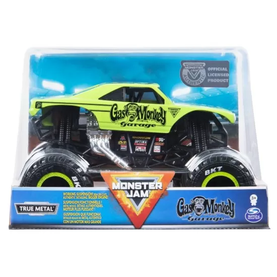 Macheta metalica Monster Jam Gas Monkey Garage scara 1:24 Macheta metalica Monster Jam Gas Monkey Garage scara 1:24