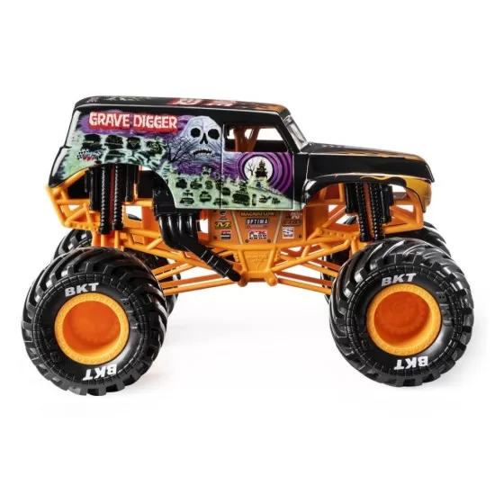 Macheta metalica Monster Jam Grave Digger scara 1:24 Macheta metalica Monster Jam Grave Digger scara 1:24