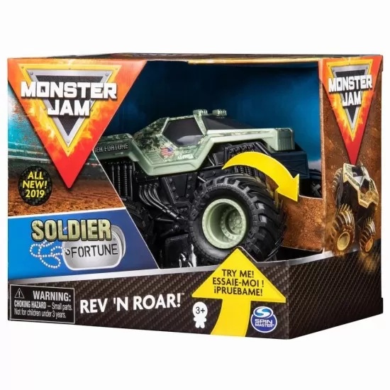 Macheta Monster Jam Soldier of Fortune seria Roar scara 1:43 Macheta Monster Jam Soldier of Fortune seria Roar scara 1:43