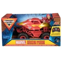 Camion gigant cu telecomanda Monster Jam Marvel Iron Man scara 1:24
