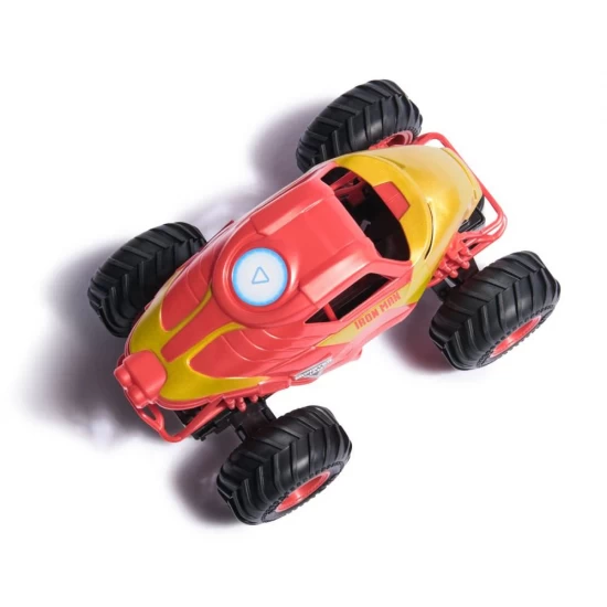 Camion gigant cu telecomanda Monster Jam Marvel Iron Man scara 1:24