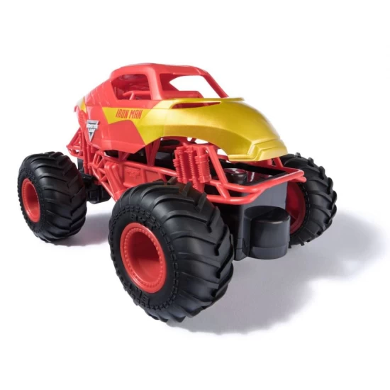 Camion gigant cu telecomanda Monster Jam Marvel Iron Man scara 1:24