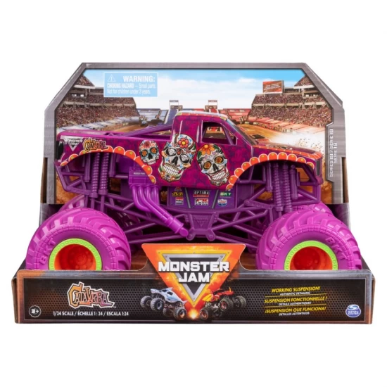 Masinuta metalica Monster Jam Calavera scara 1:24 Masinuta metalica Monster Jam Calavera scara 1:24