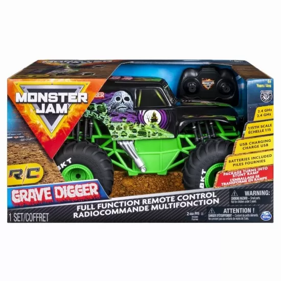 Masina RC Monster Jam Grave Digger scara 1:15 Masina RC Monster Jam Grave Digger scara 1:15