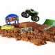 Set camioneta cu nisip si accesorii cu rampa Monster Jam Set camioneta cu nisip si accesorii cu rampa Monster Jam