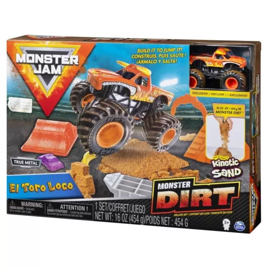 Set camioneta cu nisip si accesorii El Toro Loco Monster Jam Set camioneta cu nisip si accesorii El Toro Loco Monster Jam