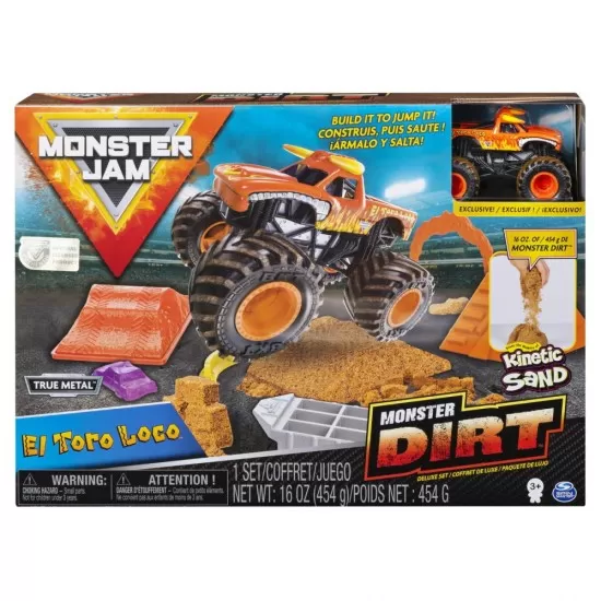 Set camioneta cu nisip si accesorii El Toro Loco Monster Jam Set camioneta cu nisip si accesorii El Toro Loco Monster Jam