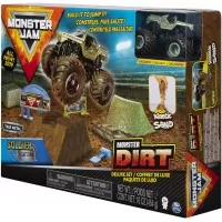 Set camioneta Soldier Fortune cu nisip kinetic si accesorii cu rampa Monster Jam
