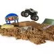 Set camioneta Soldier Fortune cu nisip kinetic si accesorii cu rampa Monster Jam Set camioneta Soldier Fortune cu nisip kinetic si accesorii cu rampa Monster Jam
