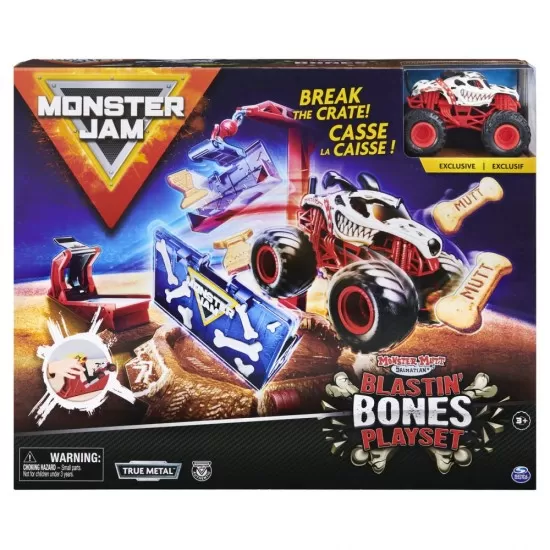 Set de joaca cascadorii Monster Jam - Blastin Bones Set de joaca cascadorii Monster Jam - Blastin Bones
