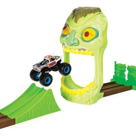 Set cascadorii Monster Jam - Doboara-l pe Zombie Set cascadorii Monster Jam - Doboara-l pe Zombie