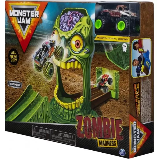 Set cascadorii Monster Jam - Doboara-l pe Zombie Set cascadorii Monster Jam - Doboara-l pe Zombie
