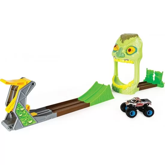 Set cascadorii Monster Jam - Doboara-l pe Zombie Set cascadorii Monster Jam - Doboara-l pe Zombie