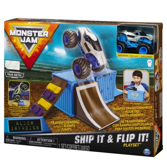 Set cascadorii in container Alien Invasion Monster Jam Set cascadorii in container Alien Invasion Monster Jam