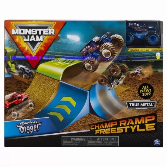 Set de joaca cascadorii Monster Jam - Rampa campionilor
