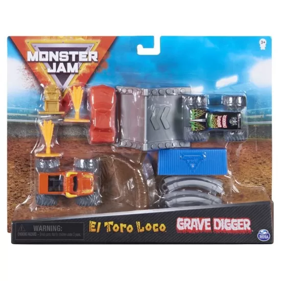 Set de joaca Monster Jam - El Toro Loco si Groparul Set de joaca Monster Jam - El Toro Loco si Groparul